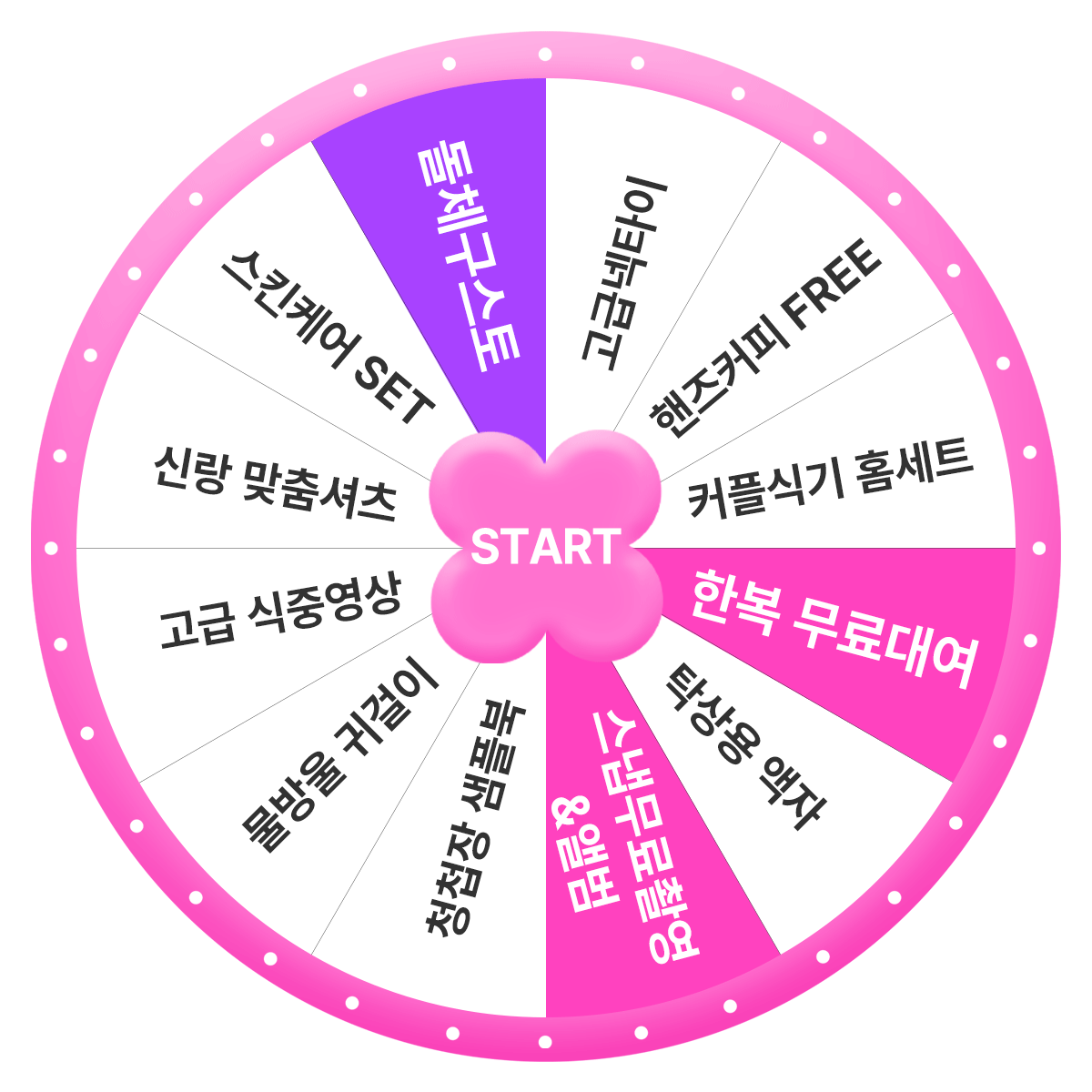 100% 당첨 룰렛 이벤트